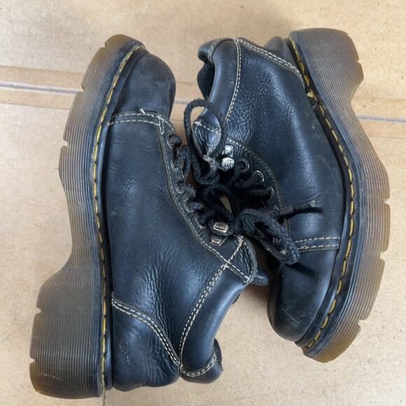 Dr. Martens Shoes Mens Size 7 Black Derby Leather Lace Up 1460 Slip Resistant main image 9